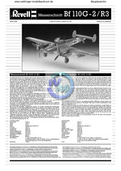 REVELL Bf 110G-2/R3 Manual De Instrucciones