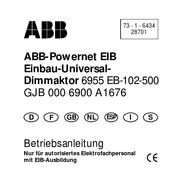 ABB GJB 000 6900 A1676 Manual De Instrucciones