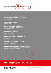 Steinberg Systems SBS-PF-200 Manual De Instrucciones