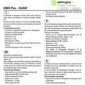 Relco EMER Plus S54587 Manual De Instrucciones