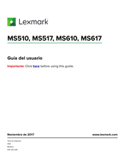 Lexmark MS517 Guia Del Usuario