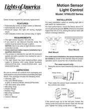 Lights of America 9700LED Serie Manual Del Usuario