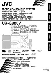 JVC UX-G980V Manual Del Usuario