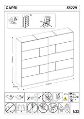 ASKO-NÁBYTEK CAPRI 58229 Manual Del Usuario