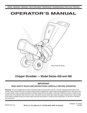 MTD 460 Serie Manual Del Operador