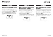 Tascam DR-701D Manual De Instrucciones