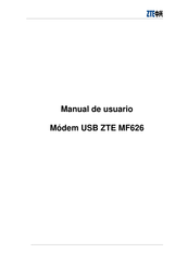 Zte MF626 Manual De Usuario