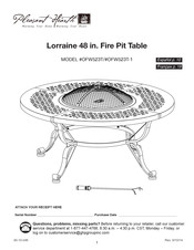 Pleasant Hearth Lorraine Manual Del Usuario