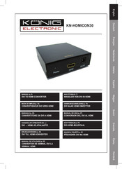 König Electronic KN-HDMICON30 Manual De Uso