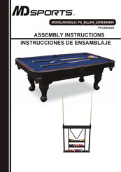 MD SPORTS 898809 Instrucciones De Ensamblaje