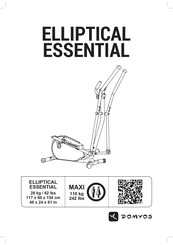 Domyos ELLIPTICAL ESSENTIAL Manual Del Usuario