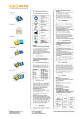 Bowa 901-012 Manual De Instrucciones