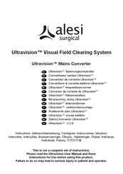 Alesi Surgical Ultravision Manual De Instrucciones