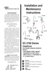 T&S EC-3103 Instrucciones De Instalación Y Mantenimiento