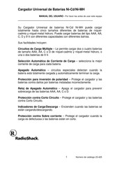 RadioShack 23-425 Manual Del Usuario