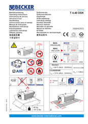 Becker T 4.40 DSK Manual De Instrucciones