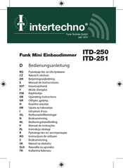 INTERTECHNO ITD-250 Manual De Instrucciones