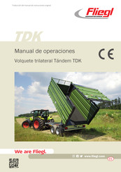 Fliegl AGRARTECHNIK Tandem TDK 100 VR FOX Manual De Operaciones