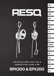 RESQ RPX200 Manual De Instrucciones