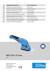 Gude GPS 7,2V-1.5 Li-Ion Traducción Del Manual Original