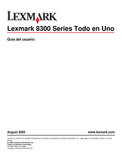 Lexmark 8300 Serie Guia Del Usuario