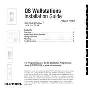 Lutron QSWS2-5BRLIR Guia De Instalacion