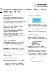 Interlogix TruVision TVK-600 Guía Del Operador
