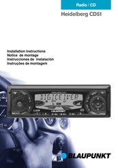 Blaupunkt Heidelberg CD51 Instrucciones De Instalación