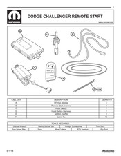 Mopar 82214276 Instrucciones De Montaje