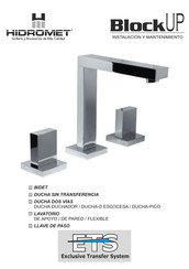 Hidromet Block PLANE Manual De Instalación Y Mantenimiento