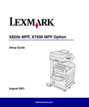 Lexmark X7500 Manual Del Usuario