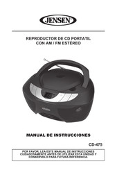 Jensen CD-475 Manual De Instrucciones