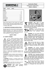 Enerpac IC-30 Hoja De Instrucciones