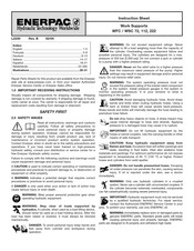 Enerpac WFC-72 Hoja De Instrucciones