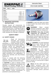 Enerpac VFC3 Hoja De Instrucciones