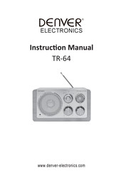 Denver Electronics TR-64 Manual De Instrucciones