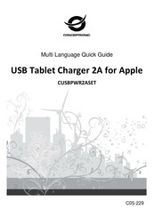 Conceptronic CUSBPWR2ASET Guía Rápida En Varios Idiomas