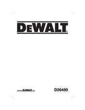 DeWalt D26480 Traducido De Las Instrucciones Originales