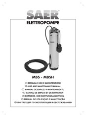 SAER Elettropompe MBS Manual De Empleo Y Mantenimiento