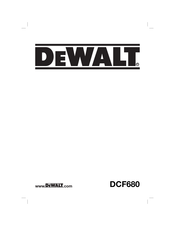 DeWalt DCF680 Manual Del Usuario