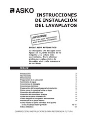 Asko D3530FI Instrucciones De Instalación