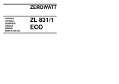 Zerowatt ZL 831/1 ECO Manual De Instrucciones