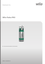 Wilo Padus PRO Serie Instrucciones De Instalación Y Funcionamiento