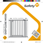 Safety 1st U-PRESSURE FIT EASY-CLOSE WOOD Manual Del Usuario