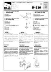 CAME R Serie Manual De Instrucciones
