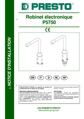 Presto P5750 Manual De Instalación