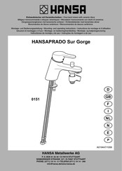 Hansa APRADO Sur Gorge 0151 Instrucciones De Montaje