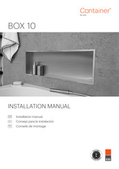 ESS Container BOX 10 Consejo Para La Instalación