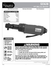 Silver Eagle SE628 Instrucciones De Operación Y Información De Advertencia Y Revisión De Refacciones