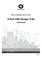 Conceptronic CUSBPWR34A Guía Rápida En Varios Idiomas